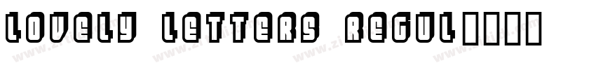 Lovely Letters Regul字体转换